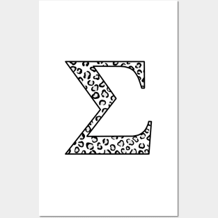 cheetah print “sigma” Posters and Art